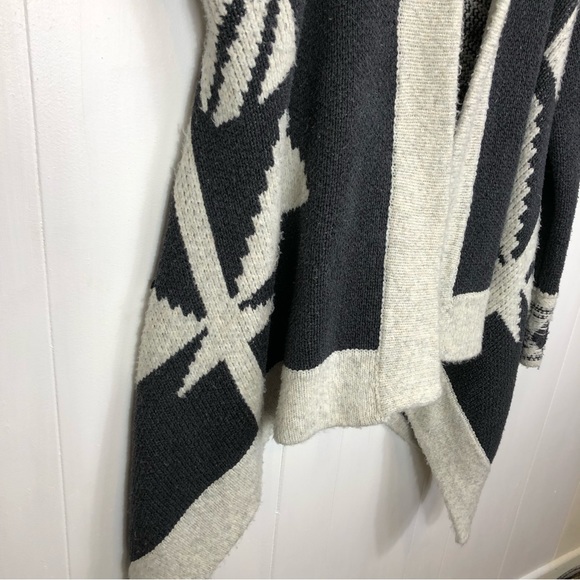 Line The Label Jacquard Open Sweater Sz M - Picture 4 of 12